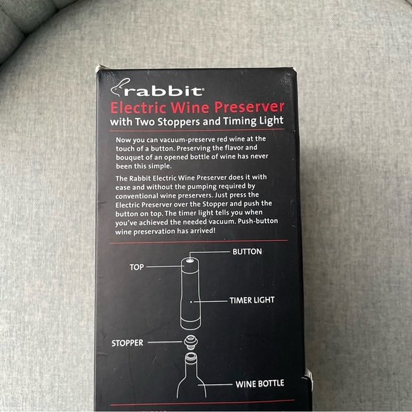 NIB Rabbit Electric Wine Preserver - Picture 2 of 6
